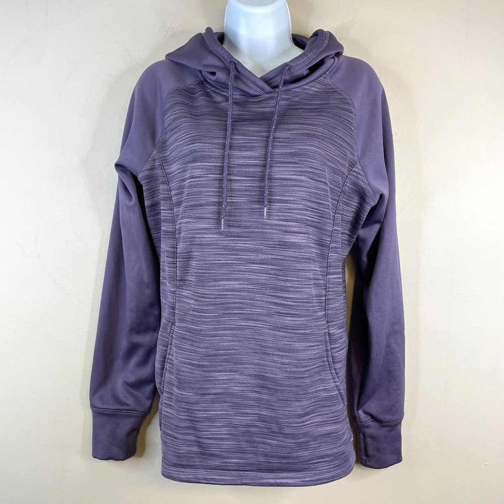 Vintage Pullover Hoodie Jacket Womens Medium Fleece Activewear Athleisure Sporty